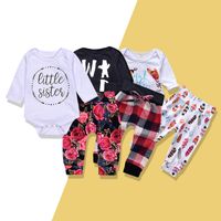Three-piece Cotton Long-sleeved Romper Suit New Autumn Leisure Children’s Clothing main image 2
