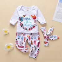 Three-piece Cotton Long-sleeved Romper Suit New Autumn Leisure Children’s Clothing main image 4