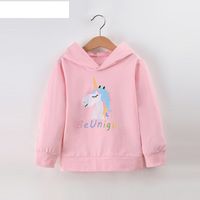 Children's Pink Hooded Sweater 1-6 Years Old Girls New Autumn Sweater main image 2