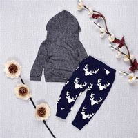 Children's Sweater And Trousers Boys' Long-sleeved Autumn And Winter New Elk Print main image 3