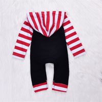 Baby Jumpsuit Baby Letter Print Long Sleeve Hooded Climbing Jumpsuit main image 5