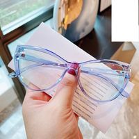 Retro-katzenaugen-anti-blaulicht-einfarbiger Brillenrahmen Neuer Flacher Spiegel main image 6