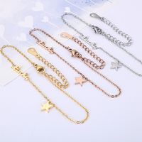 New Korean Fashion Personality Letter Temperament Five-pointed Star Creative Bracelet Jewelry main image 3