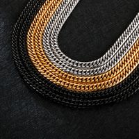 Titanium Steel 18K Gold Plated Fashion Plating Necklace main image 3