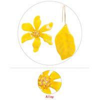 Fashion All-match Flower And Leaf Earrings main image 4