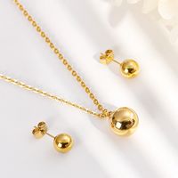 Stainless Steel Titanium Steel 18K Gold Plated Simple Style Plating No Inlaid main image 3