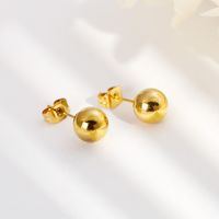 Stainless Steel Titanium Steel 18K Gold Plated Simple Style Plating No Inlaid main image 4