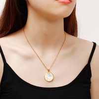 Korean Love Four-leaf Clover Stainless Steel Pendant Personality Girl Angel Tag Temperament Fashion Jewelry Wholesale main image 5