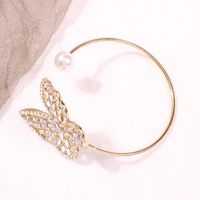 Pulsera De Diamantes Brillantes Con Diseño De Mariposa A La Moda Que Combina Con Todo main image 3