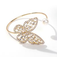 Pulsera De Diamantes Brillantes Con Diseño De Mariposa A La Moda Que Combina Con Todo main image 4