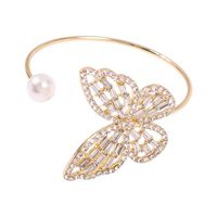 Pulsera De Diamantes Brillantes Con Diseño De Mariposa A La Moda Que Combina Con Todo sku image 1