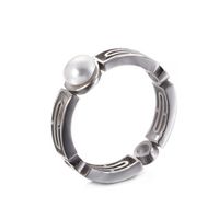 Japan And South Korea Trend Simple Fashion Stainless Steel Pearl Ladies Ring Wholesale main image 2