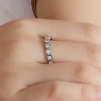 New Stainless Steel Ring Wholesale Simple Fashion Zircon Personality Jewelry Female Ring main image 5