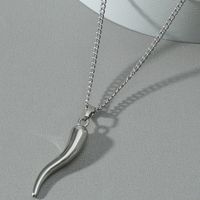 Cross-border Lucky Horn Pendant Protection Amulet Small Pepper Necklace main image 3