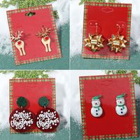 Christmas Plating Alloy No Inlaid Earrings Ear Studs main image 1
