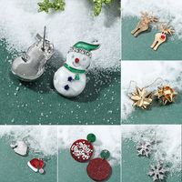 Christmas Plating Alloy No Inlaid Earrings Ear Studs main image 6