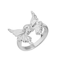 Cross-border New Halloween Skull Ring Retro Personality Butterfly Wings Ring Finger Ring Jewelry Wholesale main image 5