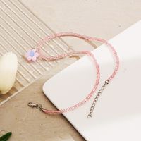 Cross-border Ethnic Style Rice Bead Flower Pendant Clavicle Chain Bohemian Vibrant Color Small Daisy Choker Necklace main image 4