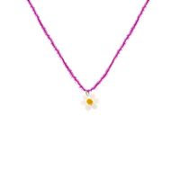 Cross-border Ethnic Style Rice Bead Flower Pendant Clavicle Chain Bohemian Vibrant Color Small Daisy Choker Necklace main image 6