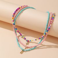 Einfacher Stil Sperren Perlen Großhandel Halskette main image 4