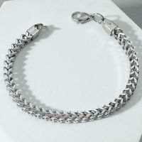 Titanium Steel Men's Bracelet Creative Fashion Simple Jewelry European And American Jewelry Wholesale sku image 1