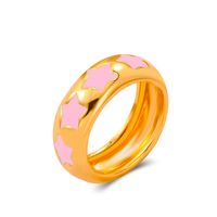 Cross-border New Oil Drop Star Ring Creative Color Drop Oil Geometric Ring Finger Ring Index Finger Ring Tail Ring sku image 2