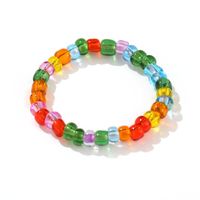 Creative Candy Color Rice Bead Ring Ring Beaded Colorful Rice Bead Ring Glass Rice Bead Ring sku image 1