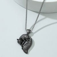 Retro Fashion Fox Stainless Steel Necklace Wholesale Nihaojewelry main image 4