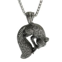 Retro Fashion Fox Stainless Steel Necklace Wholesale Nihaojewelry main image 6