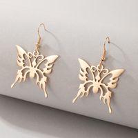 Fashion Hollow Butterfly Earrings sku image 1