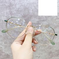Retro Irregular Polygon Frame Metal Plain Glasses Wholesale Nihaojewelry main image 1