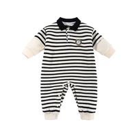 New Korean Striped Stand-up Collar Children's Romper Wholesale Nihaojewelry main image 6