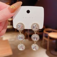 Korean Pearl Geometric Tassel Earrings Wholesale Nihaojewelry main image 1