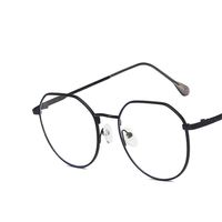 Retro Irregular Polygon Frame Metal Plain Glasses Wholesale Nihaojewelry sku image 4