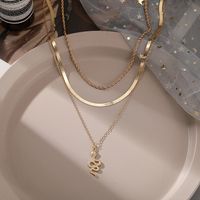 Simple Fashion Disc Multilayer Snake Necklace Wholesale Nihaojewelry main image 3