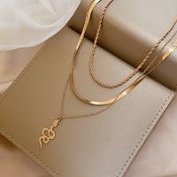 Simple Fashion Disc Multilayer Snake Necklace Wholesale Nihaojewelry main image 5