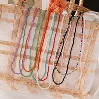 Bohemian Vintage Miyuki Beads Chain Solid Color Necklace Wholesale Nihaojewelry main image 5