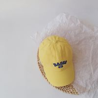 Gorra De Béisbol Casual Para Niños Con Alfabeto De Color Sólido sku image 1