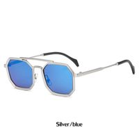 Retro Double Beam Polygonal Frame Sunglasses Wholesale Nihaojewelry sku image 17