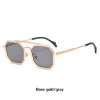 Retro Double Beam Polygonal Frame Sunglasses Wholesale Nihaojewelry sku image 24