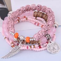 Bohemian Style Disc Tower Wings Beads Multi-layer Bracelet Wholesale Nihaojewelry sku image 1
