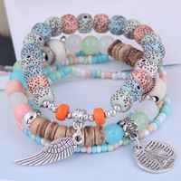 Bohemian Style Disc Tower Wings Beads Multi-layer Bracelet Wholesale Nihaojewelry sku image 2