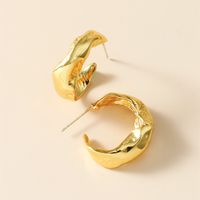Women's Irregular Glossy Copper Earrings main image 3