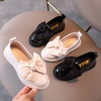 Girls' Leather Shoes Spring And Autumn British Style Bow Princess Shoes Children's Single Shoes Soft Sole Casual Shoes main image 3