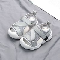 Solid Soft Sole 2021 Summer New Children's Sandals For Men And Women Baby Brand Children's Shoes Beach Shoes main image 5