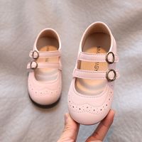 Petites Chaussures En Cuir Pour Filles Printemps Et Automne Nouvelles Chaussures Simples À Bout Rond Chaussures Princesse Simples Chaussures Coréennes Bébé Pois main image 6