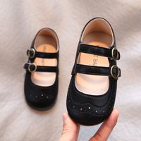 Girls' Small Leather Shoes Spring And Autumn New Round Toe Single Shoes Simple Princess Shoes Korean Baby Peas Shoes main image 5