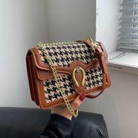 Korean Fashion Small Bag 2021 New Simple Leopard Print Small Square Bag Chain Shoulder Diagonal Bag main image 1