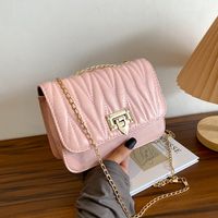 2021 New Stitching Crossbody Shoulder Bag Ins Advanced Lock Chain Bag main image 2