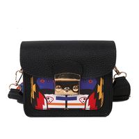 Fashion Hit Color Pattern Wide Shoulder Strap Messenger Small Square Bag Wholesale Nihaojewelry main image 3